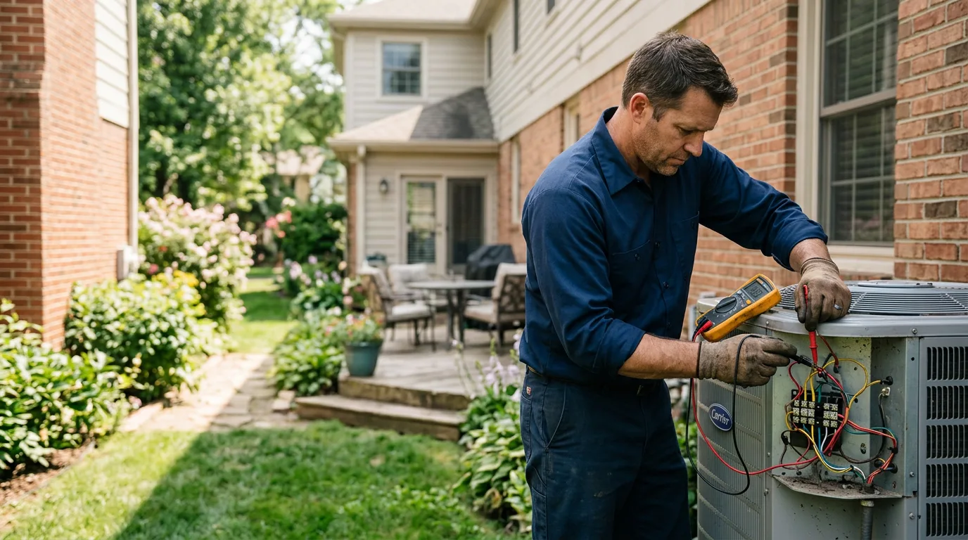 HVAC technician working near Mcnabb, IL